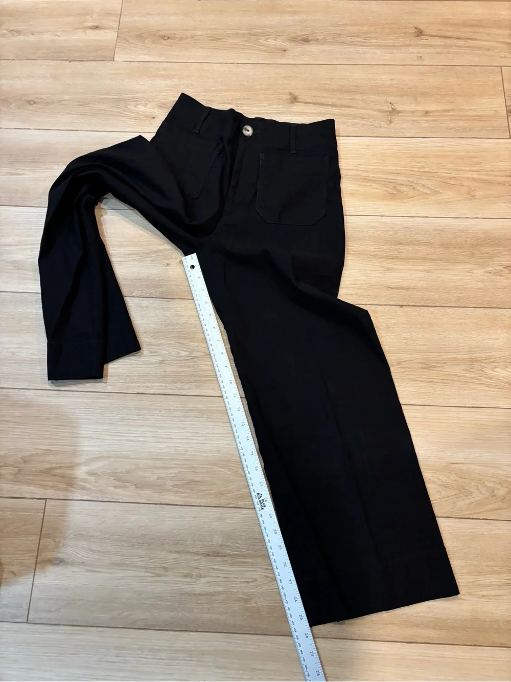 Maeve Colette Crop black size 27 viscose linen cotton blend - Picture 10 of 10
